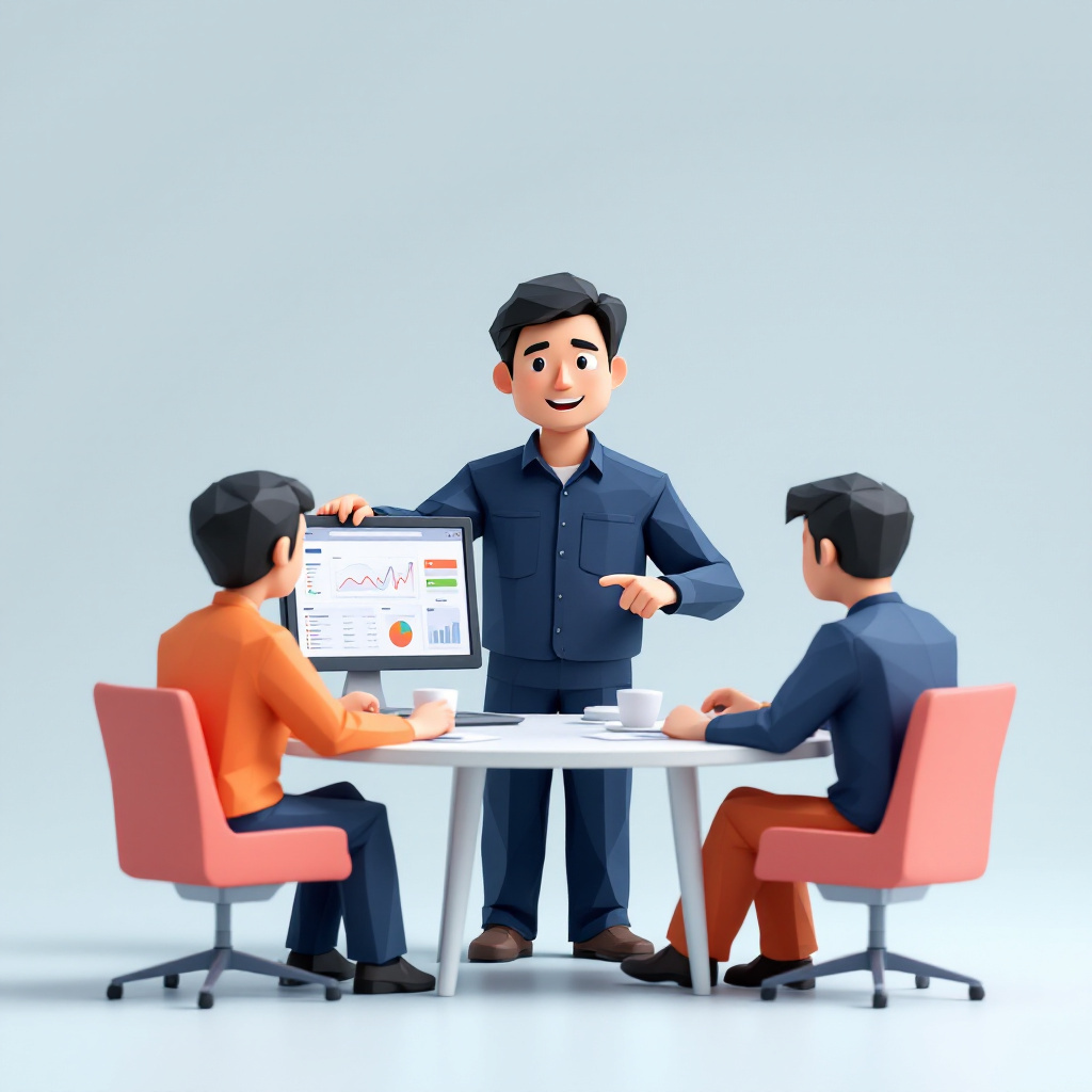 DX推進顧問のキャラクターイラスト