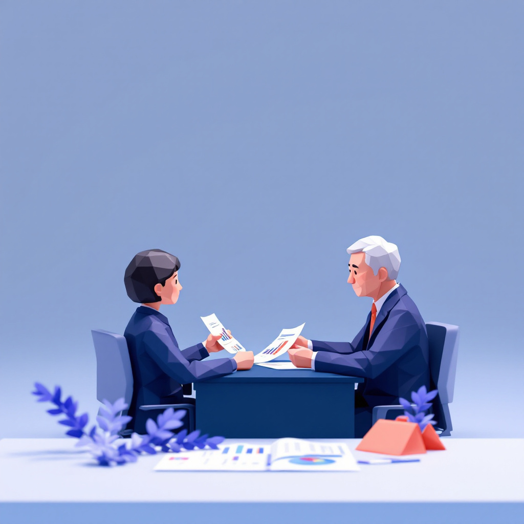 事業承継・M&A顧問のキャラクターイラスト