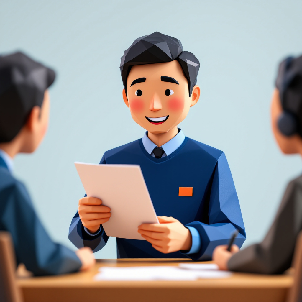 海外展開顧問のキャラクターイラスト