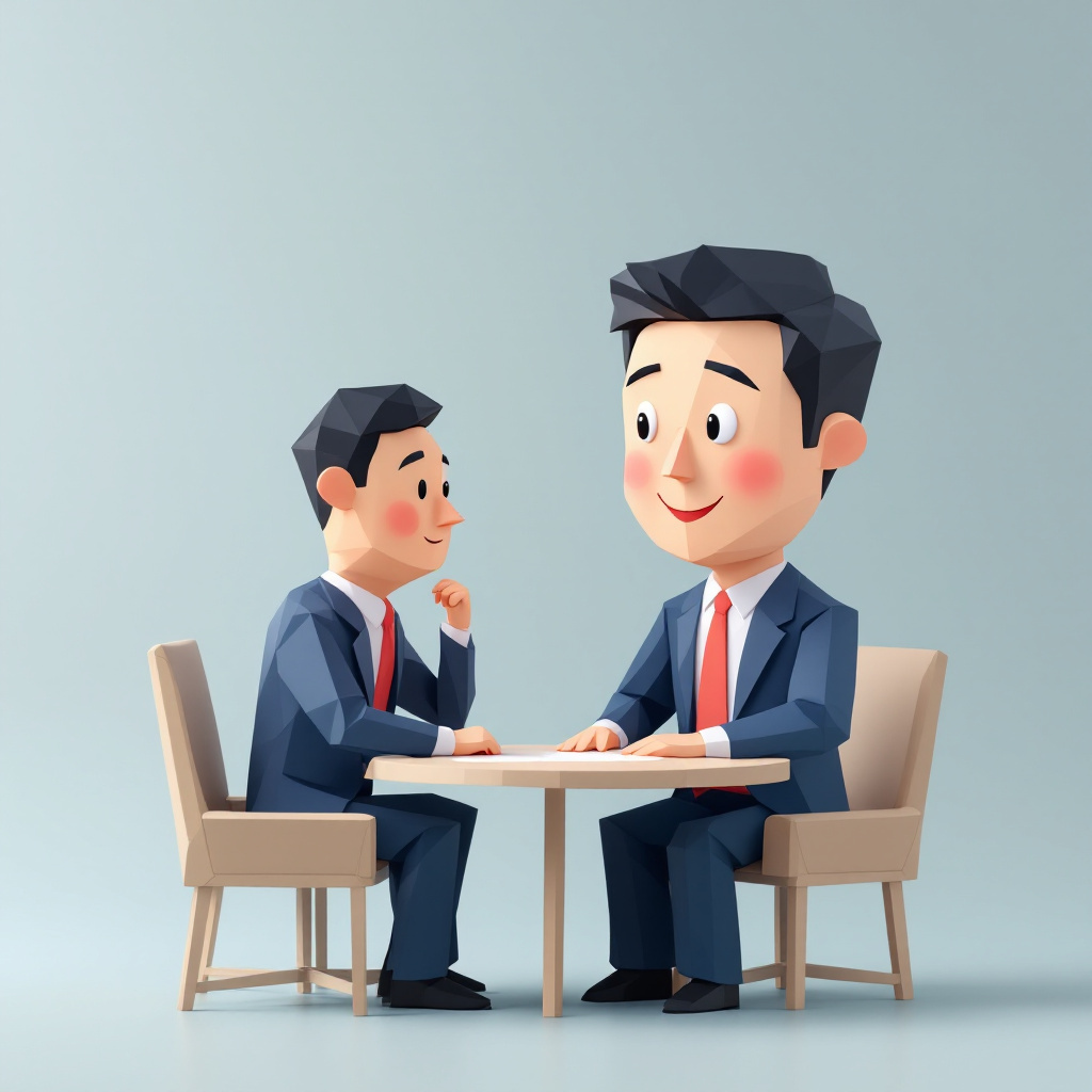 経営伴走顧問のキャラクターイラスト