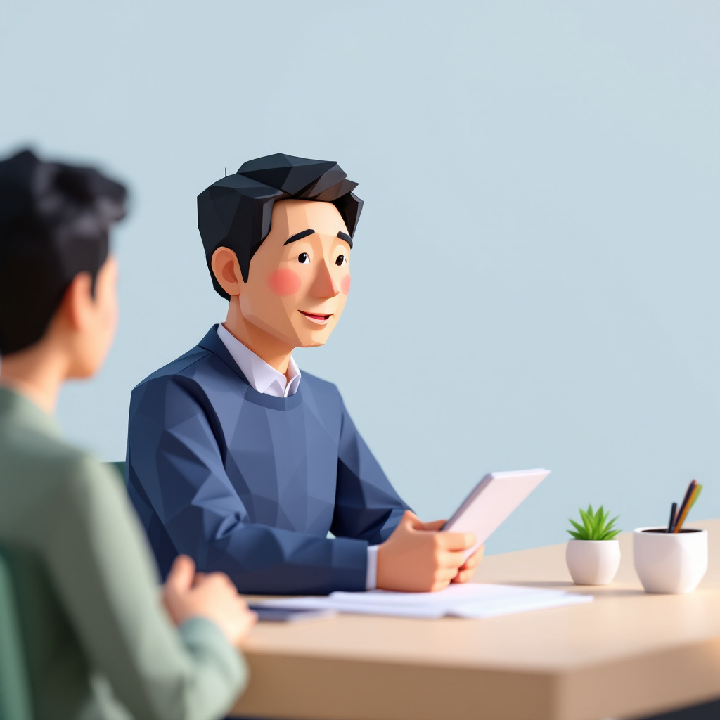 採用顧問（社外人事部長）のキャラクターイラスト